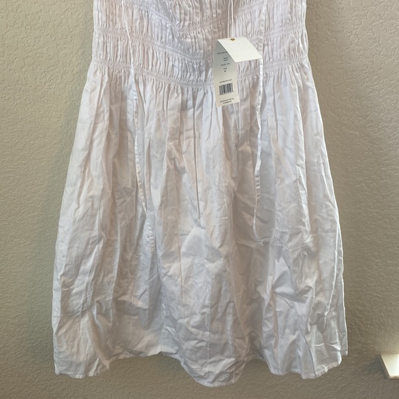 Tory Burch White Smocked Short Dress - Picture 9 of 9